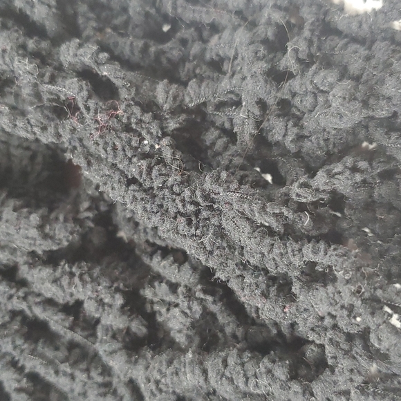 Black Chenille Fringe Scarf - Picture 8 of 10
